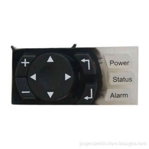 Silicone keypads with words and two colors printing, used for control systems
